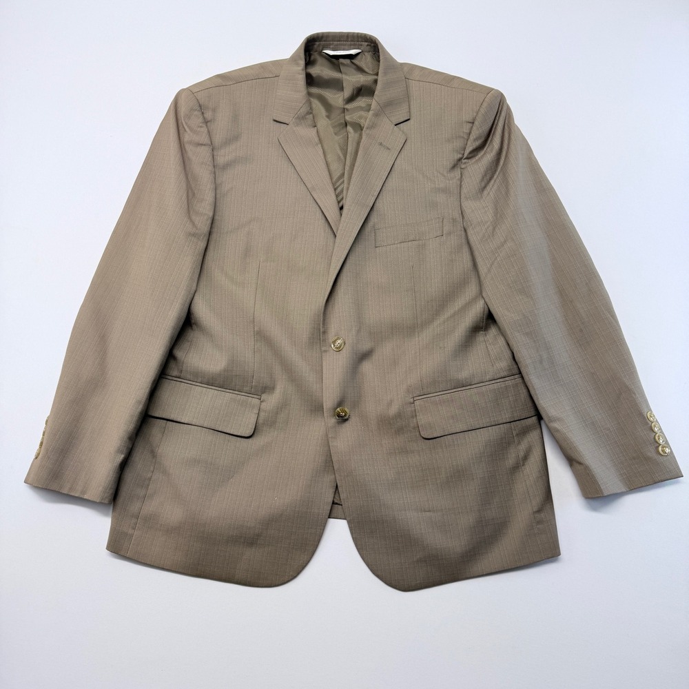 Lineage Mens 44S Tan Performance Stretch Two Button Blazer Sport Coat RN